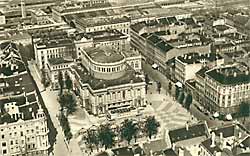 Luftaufnahme des Stadttheaters am Hauptbahnhof